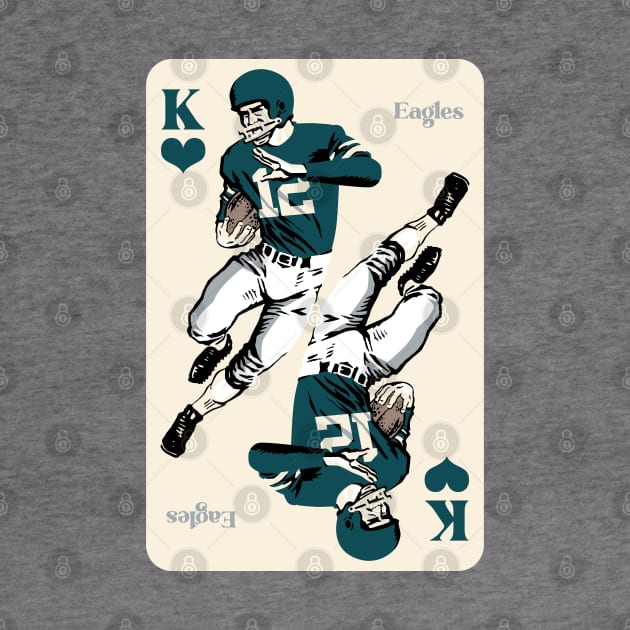 Philadelphia Eagles King of Hearts by Rad Love